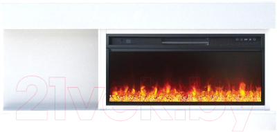 Каминокомплект Смолком Optima V42 Vision 42 LED (бьянко белый) - фото