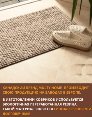 Коврик грязезащитный Multy Home Lima 40x60 / SH5000160