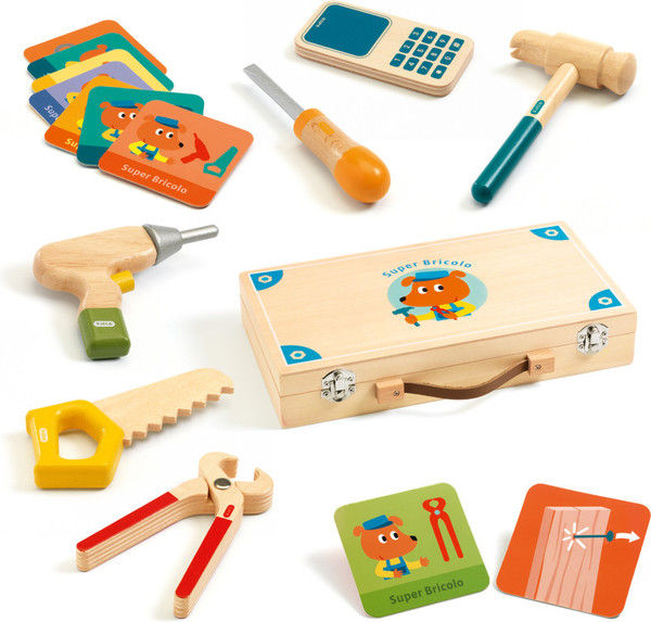 Набор инструментов игрушечный Djeco Столяр / DJ06500