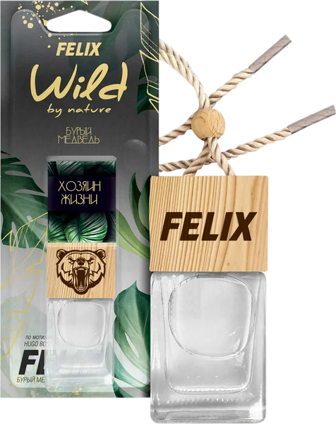 Ароматизатор автомобильный FELIX Wild by Nature Бурый медведь / 430110089 - фото