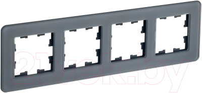 Рамка для выключателей и розеток IEK Brite BR-M42-G-41-K53 - фото