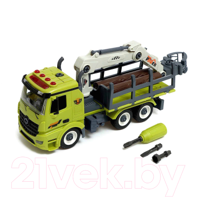 Конструктор инерционный Sima-Land Лесопогрузчик YW9072B / 9545769 - фото