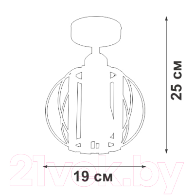 Потолочный светильник Vitaluce V2852-1/1PL