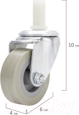 Колеса для уборочной тележки Brabix 50мм / 605379