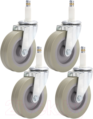 Колеса для уборочной тележки Brabix 99мм / 605381 - фото