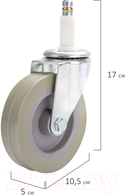 Колеса для уборочной тележки Brabix 99мм / 605381