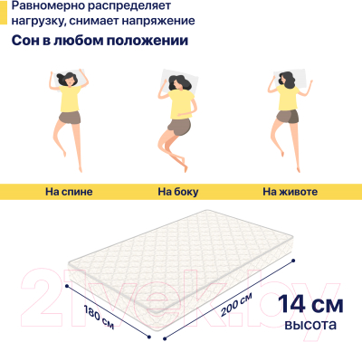 Матрас Luna Home 180x200