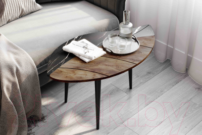 Журнальный столик Мебельград №17 (мрамор FA 9002/таксония)