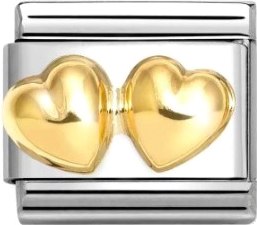 Звено для браслета NominatioN Двойные сердца 030116/23 - фото