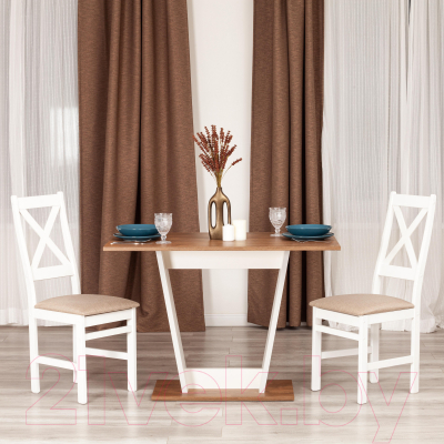 Обеденный стол Listvig Signal Tibi L 68.6x110x75 (дуб канзас/пепел)