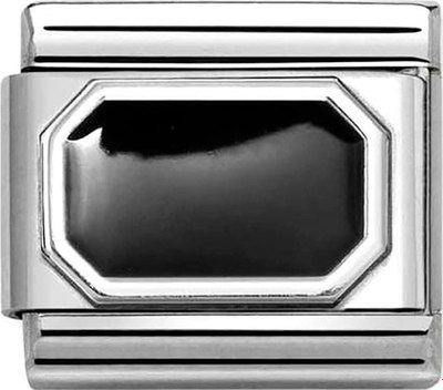 Звено для браслета NominatioN Черный прямоугольник 330206/34 - фото