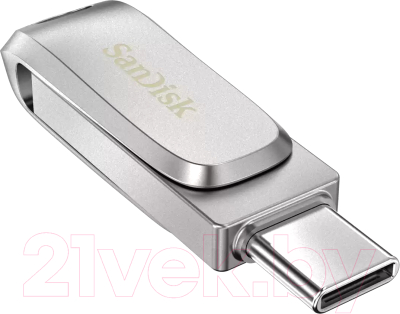 Usb flash накопитель SanDisk Ultra Dual Drive Luxe USB Type-C 256GB (SDDDC4-256G-G46) - фото