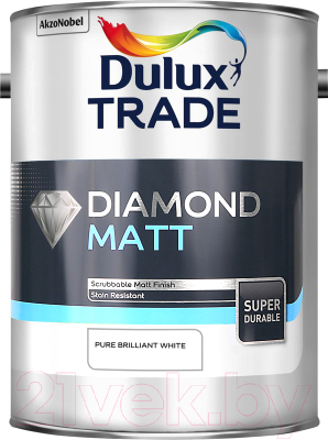 Краска Dulux Trade Diamond Matt износостойкая - фото