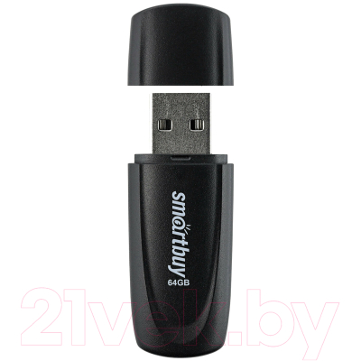 USB flash накопитель SmartBuy Scout Black 64GB (SB064GB2SCK)