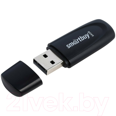 USB flash накопитель SmartBuy Scout Black 64GB (SB064GB2SCK)