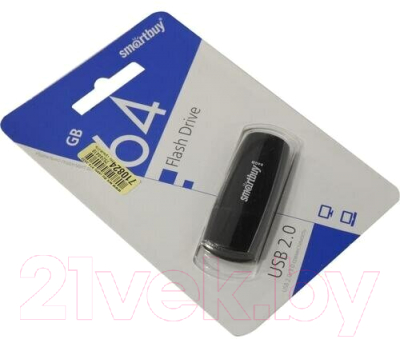 USB flash накопитель SmartBuy Scout Black 64GB (SB064GB2SCK)