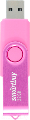 Usb flash накопитель SmartBuy Twist Pink 32GB (SB032GB2TWP) - фото