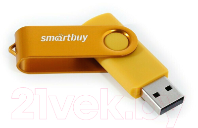 Usb flash накопитель SmartBuy Twist Yellow 64GB (SB064GB2TWY)