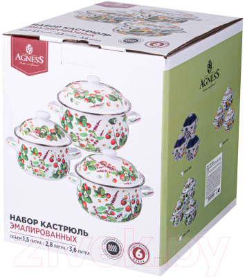 Набор кастрюль Agness 934-705