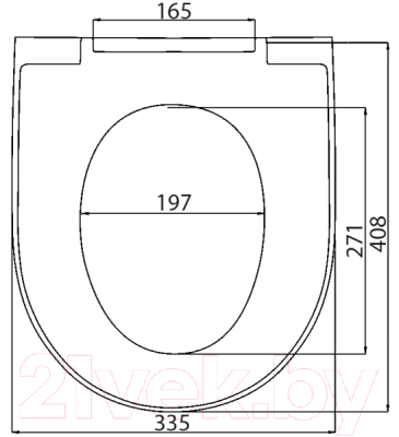 Сиденье для унитаза АВН SD 06m (с микролифтом)