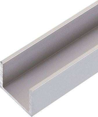 Профиль алюминиевый КТМ-2000 П-образный П101010-2 - фото