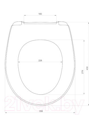 Сиденье для унитаза АВН SD 15m (с микролифтом)