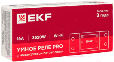 Умное реле EKF Connect Wi-FI 16А / ss-16a-wf