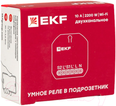 Умное реле EKF Connect Wi-FI 2-канальное / ssh-2g-wf