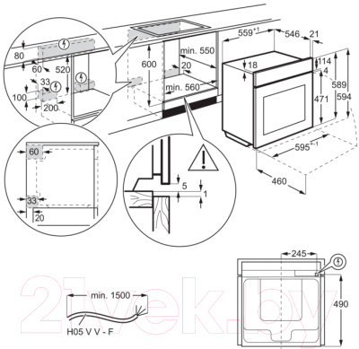 Электрический духовой шкаф Electrolux EOB7S31Z