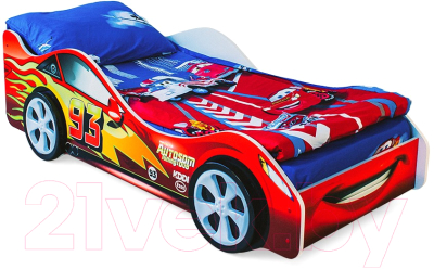 Стилизованная кровать детская Бельмарко Тачка / 512 - фото