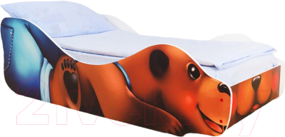 Стилизованная кровать детская Бельмарко Мишка Топтыгин / 539 - фото