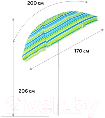 Зонт пляжный Nisus N-200N-SB