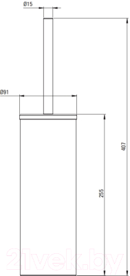 Ершик для унитаза Deante Round Nero ADR_N712