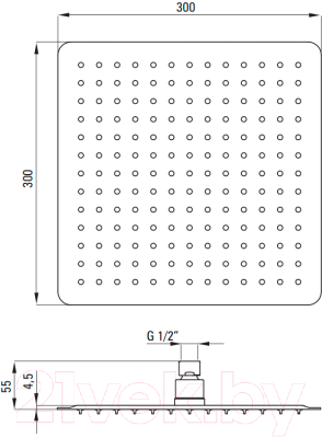 Душевая система со смесителем Deante Jasmin NAC_09JP
