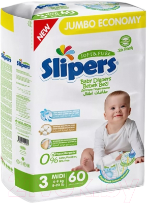 Подгузники детские Slipers Midi J-203 - фото