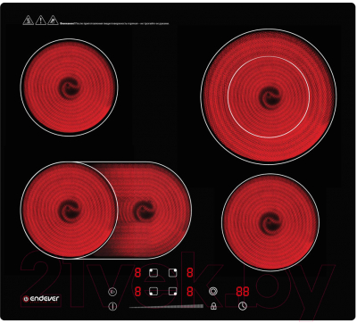 Электрическая варочная панель Endever Skyline DP-64 (черный) - фото