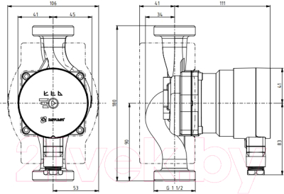 Циркуляционный насос IMP PUMPS NMT Mini 25/30-180 / 979525369