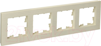 Рамка для выключателей и розеток IEK Brite BR-M42-51-K10 - фото