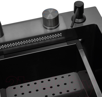 Мойка кухонная со смесителем Arfeka Eco AR PVD Nano 68x45