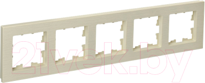 Рамка для выключателей и розеток IEK Brite BR-M52-51-K10 - фото