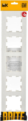 Рамка для выключателей и розеток IEK Brite BR-M52-51-K01