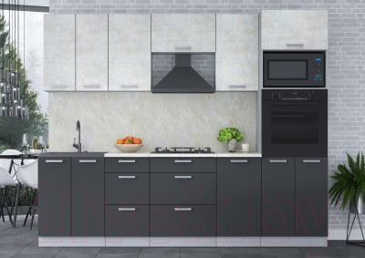 Кухонный гарнитур Интерлиния Мила Лайт 2.6 ВТ