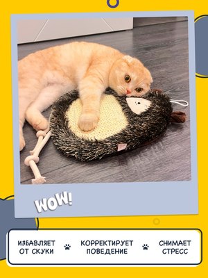 Игрушка-когтеточка Fancy Pets Ежик / FPS33