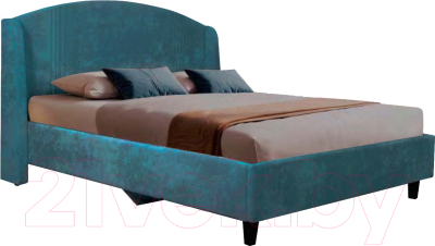 Двуспальная кровать Мебельград Севилья с ортопедическим основанием на опорах 160x200 - фото