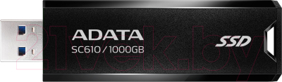 Внешний жесткий диск A-data SC610 1TB (SC610-1000G-CBK/RD) - фото