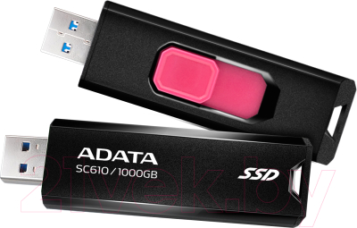 Внешний жесткий диск A-data SC610 1TB (SC610-1000G-CBK/RD)