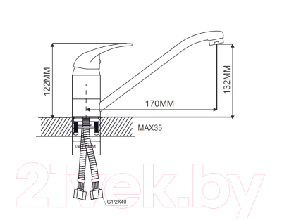 Смеситель Ekko EM4203
