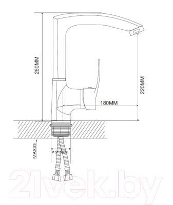 Смеситель Ekko EM4070