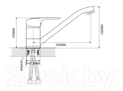 Смеситель Ekko EM4504