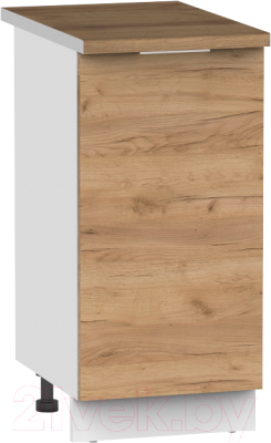 Шкаф-стол кухонный Интермебель Микс Топ ШСР 850-1-300 (дуб крафт золотой/дуб флагстаф темный) - фото